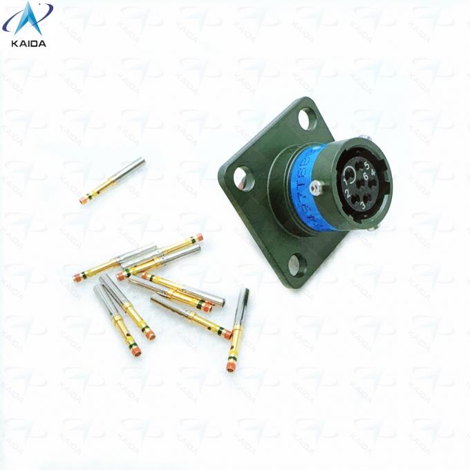 MS27497T08B35SA MIL-DTL-38999 Series Ⅱ 500 V 6 Contacts Electrical Connector Wall Mounting Receptacle JTPQ00 4
