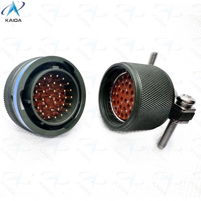 Olive Green Cadmium Shell Finish Miniature Connector MIL-DTL-26482 Series Ⅰ For  And Aerospace MS3116F18-32PN,Plug With Cable Clamp. 1