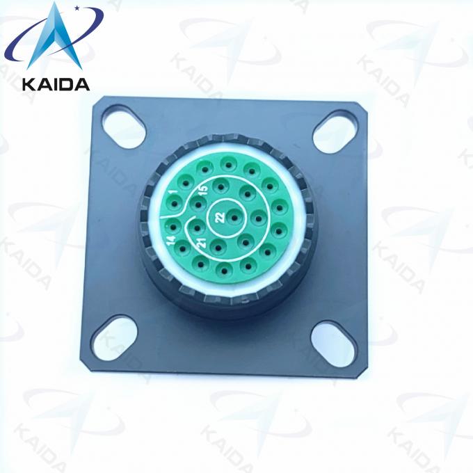 Olive Green D38999 Series 3 Cadmium Shell 22 Female Pins Mil Dtl 38999 Series 4