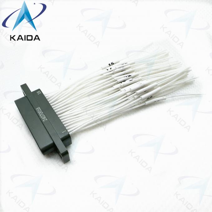 Olive Green Micro D MIL Spec Rectangular Receptacles J30J Series MIL-DTL-83513 J30J-51ZK-G Receptacle With Socket 0