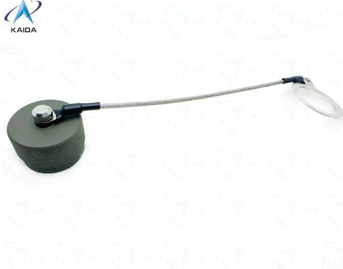 Receptacle Cap Olive Green Cadmium Aluminum Industrial Grade Corrosion Resistant Protective Component for Electrical Uses.D38999/33W15N .8D Series. 2