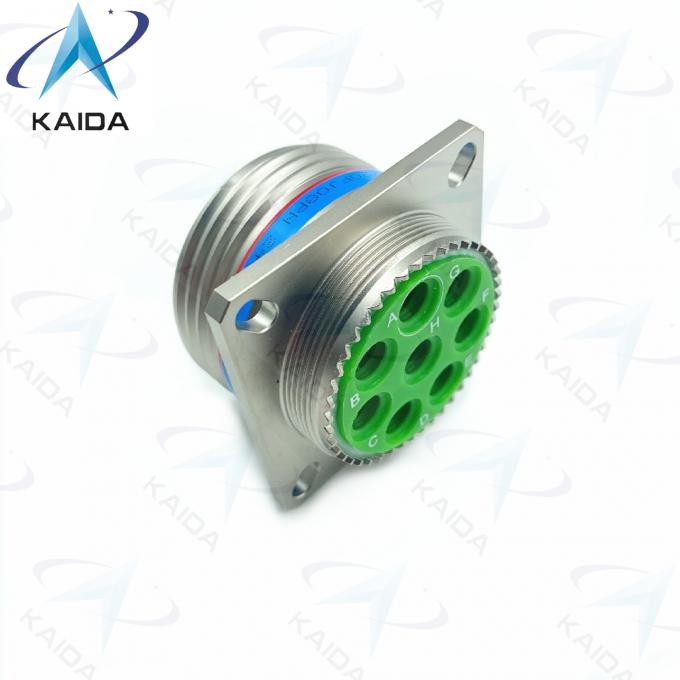 Receptacle MIL-DTL-38999 Series Ⅲ with 8# Power Contacts Or Twinax Contact Electorless Nickel Plating D38999/20FJ08PN 2