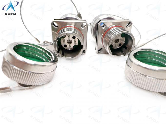 Secure Free Hanging Optical Fiber Connectors with Solder Termination and Mountin J599A8 20KC04C1N-S Hermetic Receptacle 1