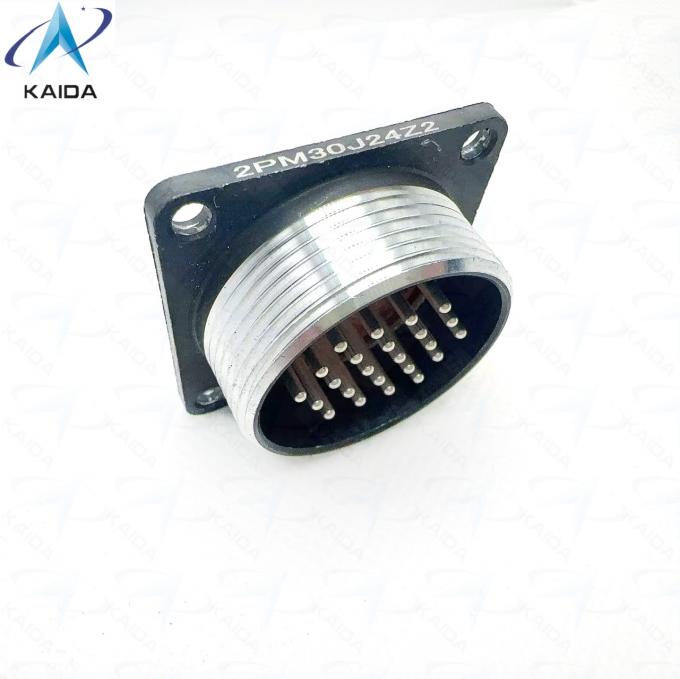 Solder Contact Type Circular Electrical Connector Ideal For Temperature Range Minus 55 To Plus 175 Celsius Electrical Connection.2PM30J24Z 3