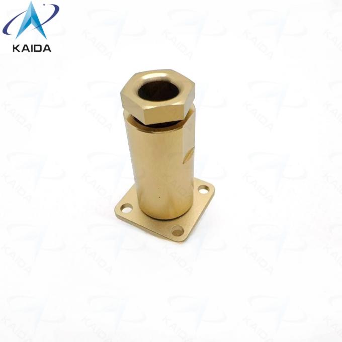 Square Flange Receptacle PC-4ZJ Connector  PC Series Russian Standard Connector.PC4ZB. Aluminum Alloy, Chromated Finish 2