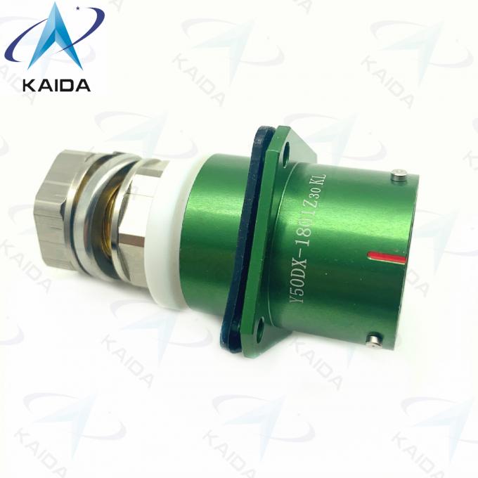 Stable Y50DX-1801Z30KL Circular Connector Panel Mount Style Green Andoized 1