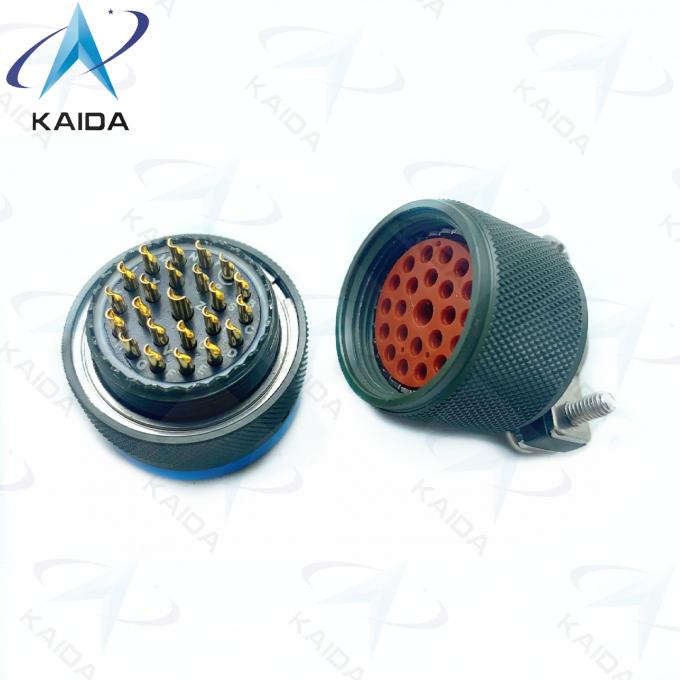Straight Plug MIL-DTL-26482 Series Ⅰ with Cable Clamp Accessory MS3116F16-23S Olive Green Cadmium 23 Female Pins 4