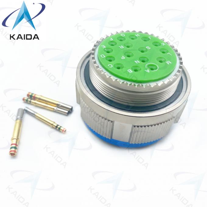Threaded Coupling MIL-DTL-38999 Series Ⅲ With Crimp Contact  16# Female Contacts.Electroless Nickel.D38999/26FH97SA. 2