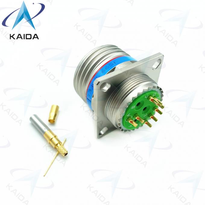 Threaded Gold Contact Crimp Connector MIL-DTL-38999 Series 3 Receptacle 7A Current Rating.D38999/20FE11BN-H 3