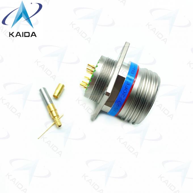 Threaded Gold Contact Crimp Connector MIL-DTL-38999 Series 3 Receptacle 7A Current Rating.D38999/20FE11BN-H 4