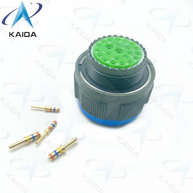 Threaded MIL-DTL-38999 Series 3 Receptacle 23 Copper Alloy Crimp Contact Gold Finish 7A.D38999/26WE99PA.8D series 2