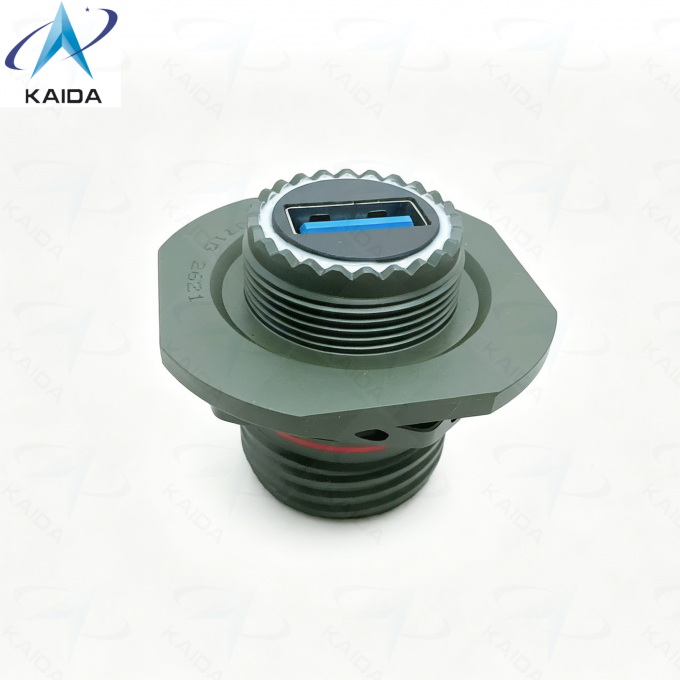 USB 2.0 Cordset Insert Arrangement MIL DTL 38999 Series Ⅲ.USBFTV71G.Square Flange Receptacle 0
