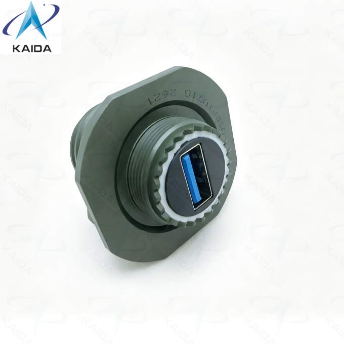 USB 2.0 Cordset Insert Arrangement MIL DTL 38999 Series Ⅲ.USBFTV71G.Square Flange Receptacle 1