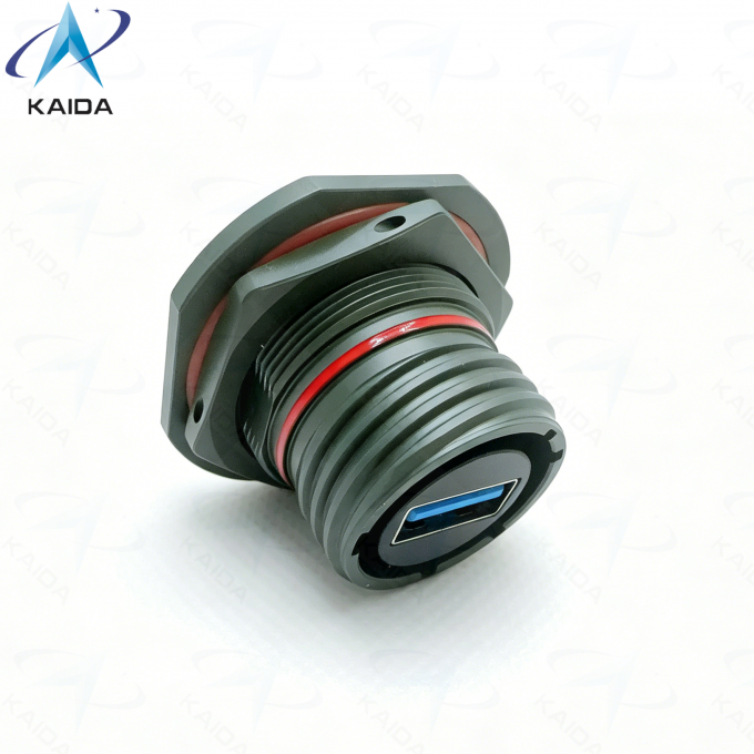 USB 2.0 Cordset Insert Arrangement MIL DTL 38999 Series Ⅲ.USBFTV71G.Square Flange Receptacle 3
