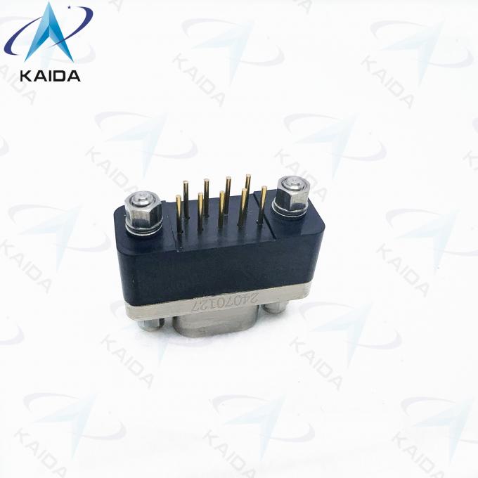 Vertical MIL-DTL-83513 Rectangular Socket Micro D PCB Connector Gold Over Nickel Contact Plating GMR7580-9S2BPN 3