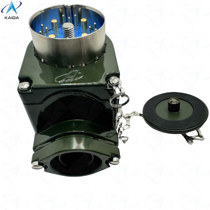 Y16H Series Solder Contact Circular Electrical Connector With Olive Green Cadmium Aluminum Shell.Y16H-2416TJ 2