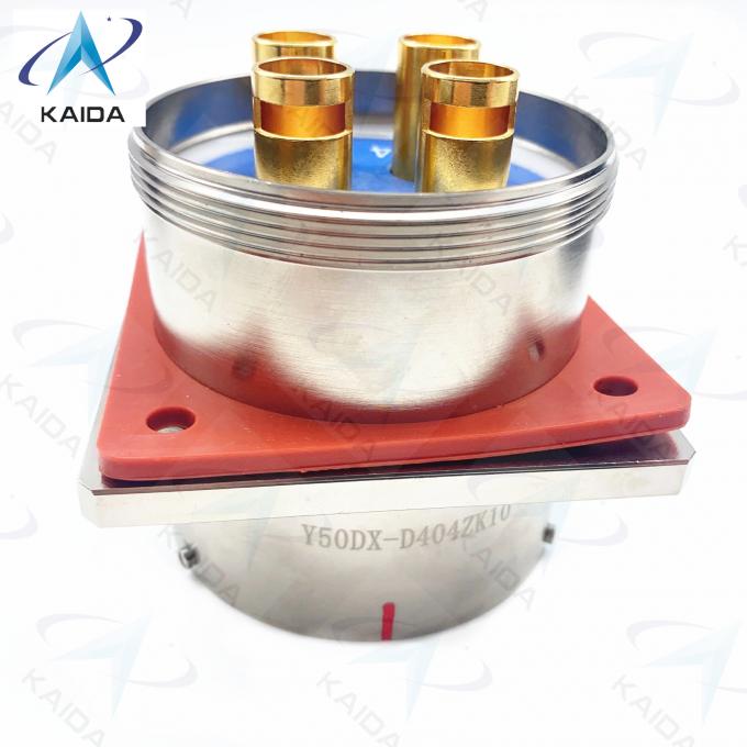 Y50DX Aluminum Circular Electrical Connector Receptacle 3 Contacts Operating Temp -55℃ To 125℃.Y50DX-D404ZK10 1
