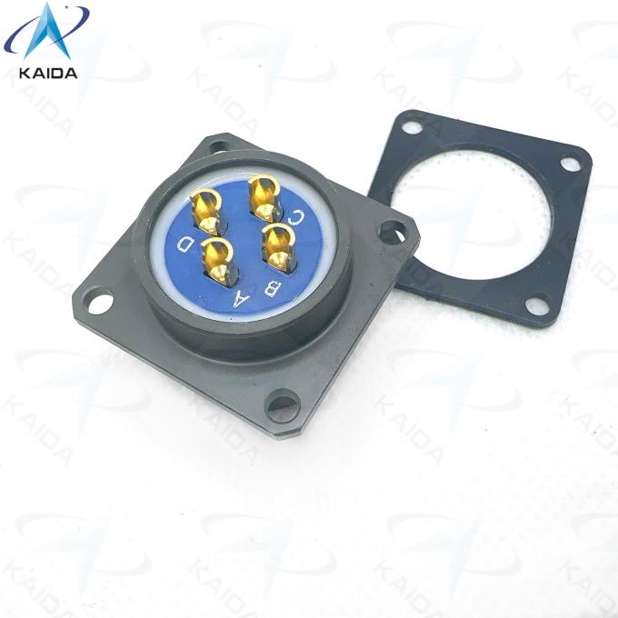 Y50EX Series Circular Electrical Connector with Olive Drab Anodized Connector Shell. Solder and hermetic by adhesive.Y50EX1404ZJ3NL 0