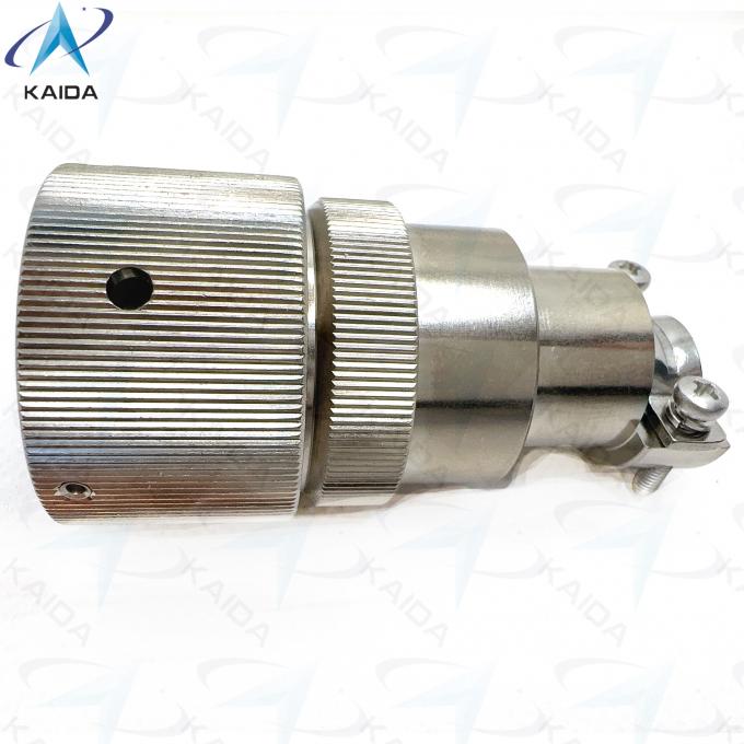 YPM4 Series Plug With Sleeve Back Shell Solder Contact Type Benefit YPM4-19-2K6 Electroless Nickel YPM4 Series Circular Electrical Connector 1