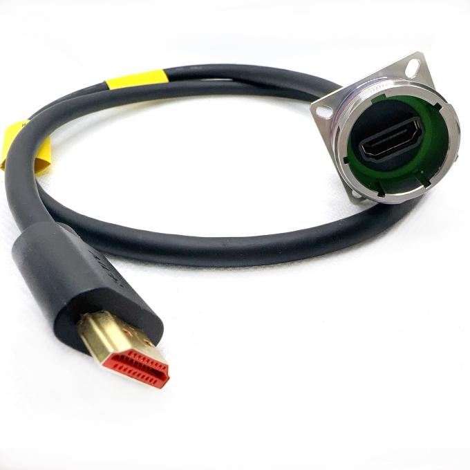 YW3 20E06S-K Stainless Steel Passivated HDMI Connector for Professional Applications.D38999 Series with HDMI.High Definition Multimedia Interface 3